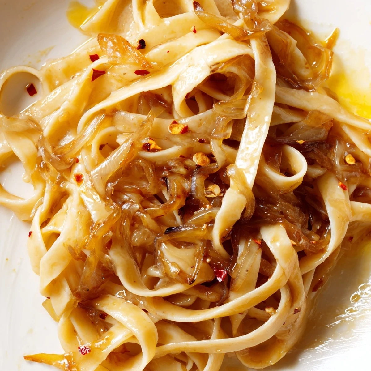 Sweet Heat Caramelized Onion Fettuccine