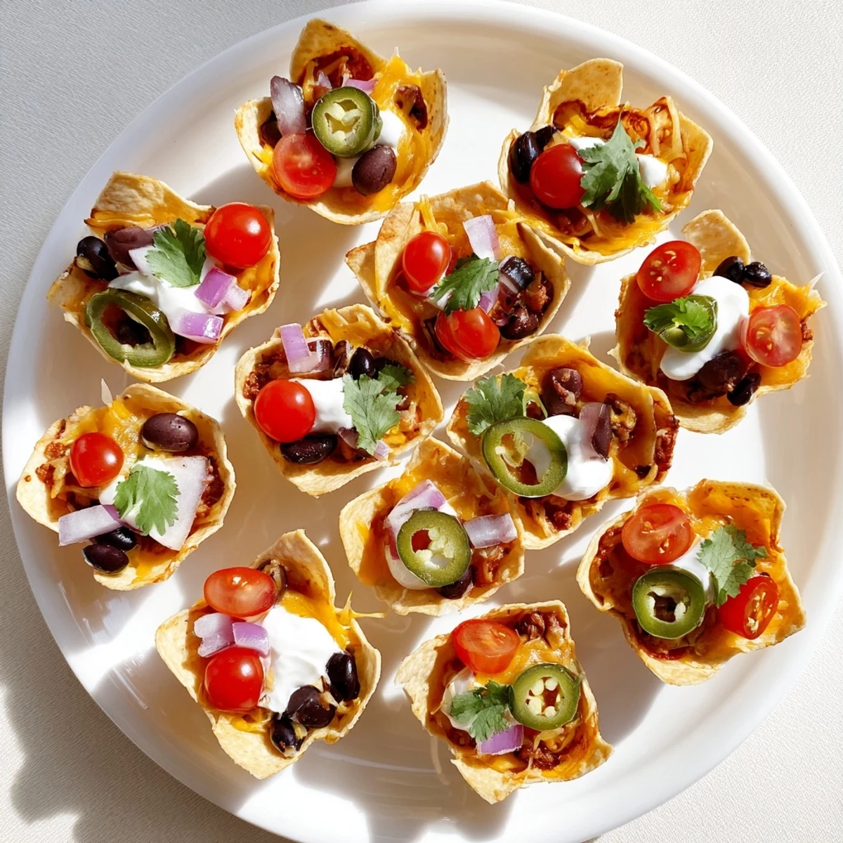 Cheesy Nacho Cups Game Day