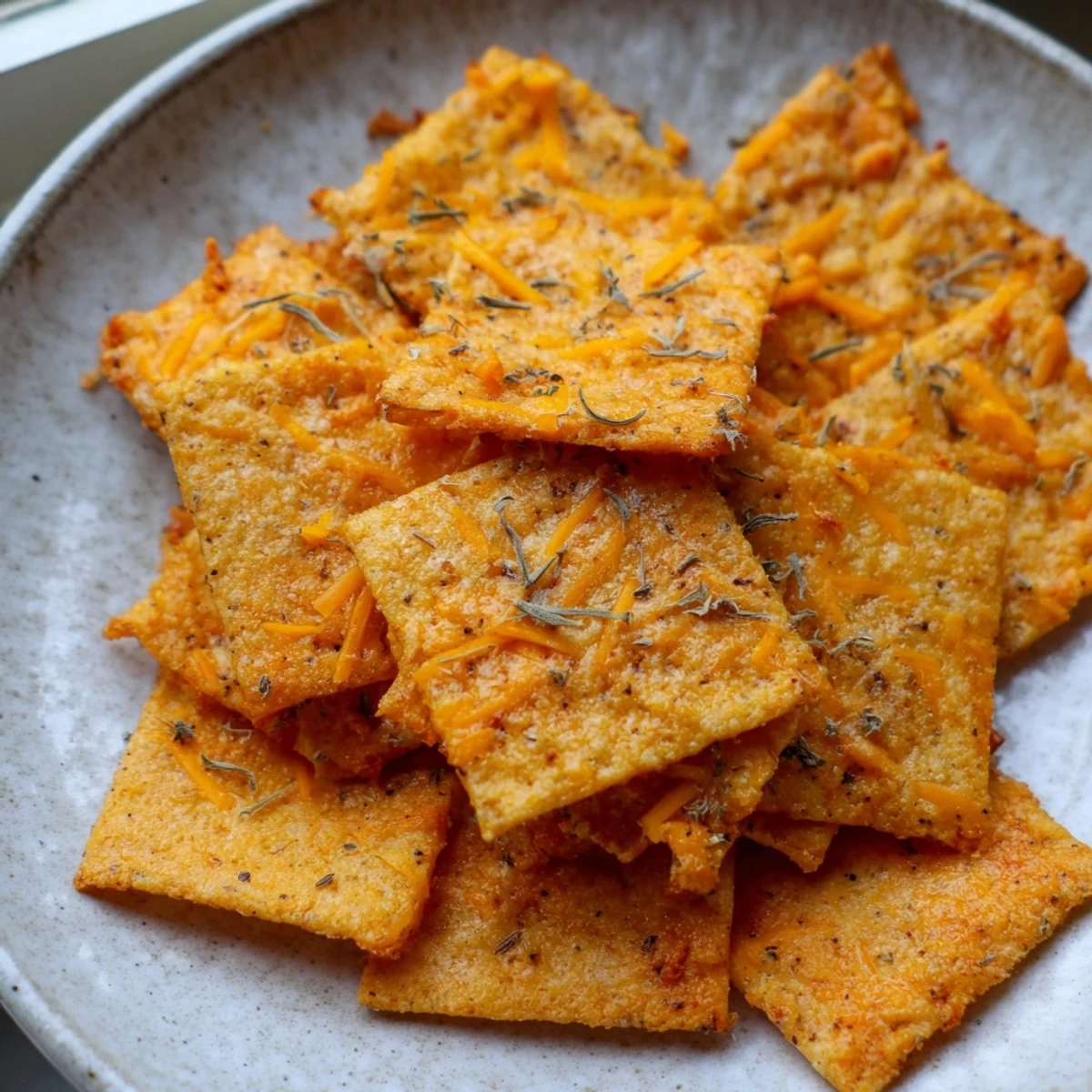 Warm taco crackers fresh from the oven with crispy edges and Tex-Mex seasoning