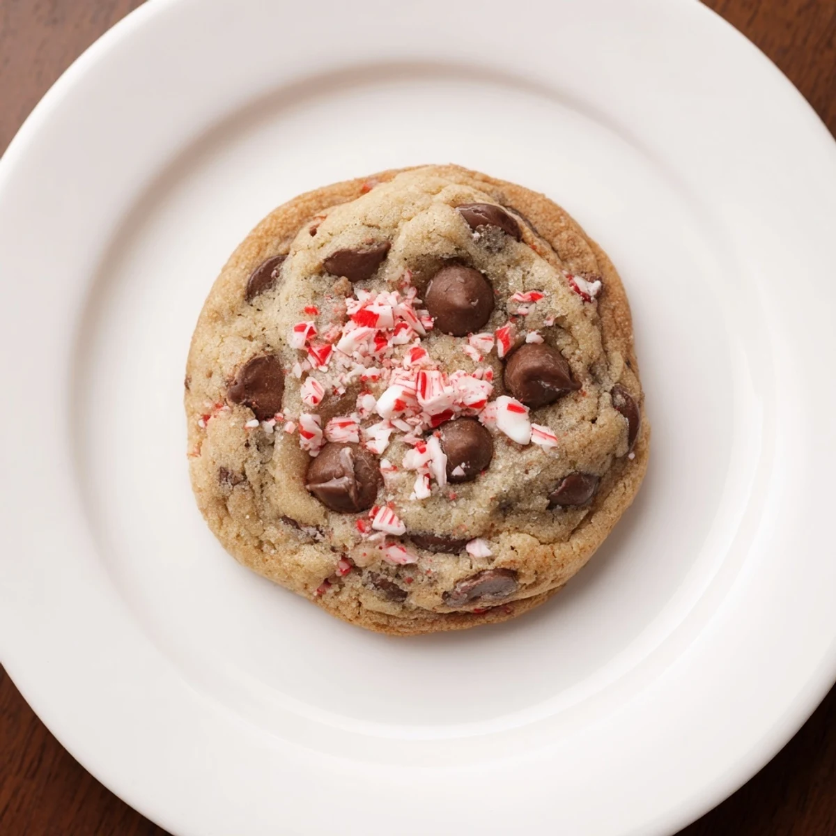 Warm Peppermint Chocolate Chip Cookies with melty chocolate, hint of cool peppermint