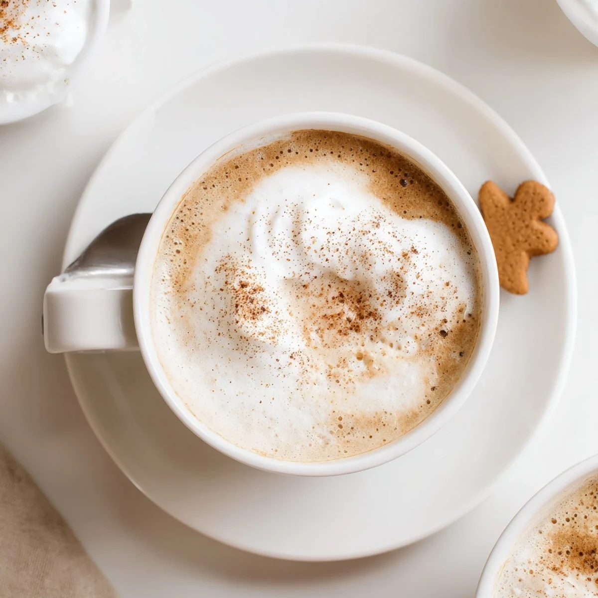 Frothy Cozy Winter Lattes made with espresso, maple syrup, perfect for sharing