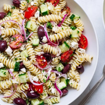 Greek Pasta Salad Mediterranean