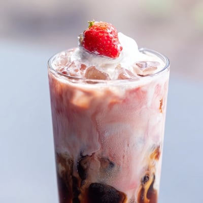 Strawberry Cream Cold Latte