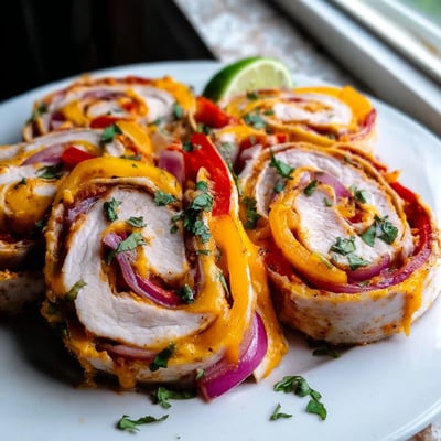 Baked Chicken Fajita Roll Ups